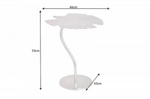 MASUTA DE CAFEA 53CM, GINKO, DIN METAL DE CULOARE ARGINTIE, COD 41790, DESIGN MODERN - Img 5