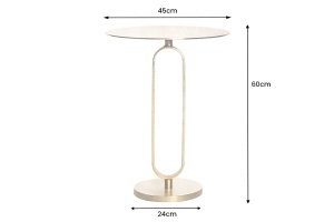 MASUTA DE CAFEA 60CM, ELEGANCE, AURIE, DIN METAL, STIL MODERN, ARTIM GROUP - Img 10