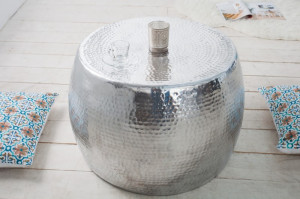 MASUTA DE CAFEA 60CM, ORIENT, ARGINTIE, DESIGN MODERN ORIENTAL - Img 3
