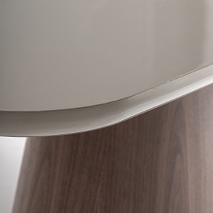 MASUTA DE CAFEA BIONAZ 140CM, REALIZATA DIN LEMN SI FURNIR, STIL CONTEMPORAN, FINISAJ TAUPE/MARO, VICAL HOME - Img 3