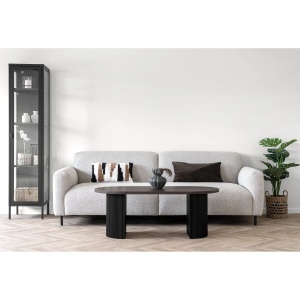 MASUTA DE CAFEA BOAVISTA 120CM, DIN LEMN, CULOARE NEGRU, HOUSE NORDIC - Img 2
