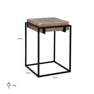 MASUTA DE CAFEA CALLOWAY AURIU SAMPANIE, 825035, CONFECTIONATA DIN ALUMINIU SI FIER, STIL MODERN - Img 4
