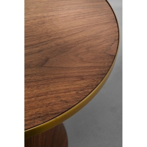 MASUTA DE CAFEA CONO WALNUT 50 CM, CONFECTIONATA DIN MDF SI OTEL, STIL MODERN - Img 2