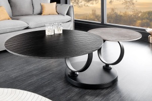 MASUTA DE CAFEA, DANCING RINGS, DIN METAL SI CERAMICA, NEGRU/GRI, ARTIM GROUP SELECTION