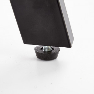 MASUTA DE CAFEA LUANA, STEJAR/NEGRU, DIN MDF FURNIRUIT SI METAL, STIL MODERN, HALMAR - Img 5