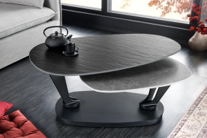 MASUTA DE CAFEA, MOVEMENT 95/160CM, DIN METAL SI CERAMICA, NEGRU/GRI, ARTIM GROUP SELECTION - Img 4