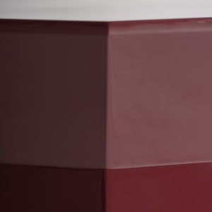 MASUTA DE CAFEA/NOPTIERA, BLED, 50CM, ROSIE, REF. 37952, CONFECTIONATA DIN MDF SI METAL, VICAL, REALIZATA MANUAL, STIL MODERN - Img 5