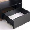 MASUTA DE CAFEA PANTERA, STEJAR WOTAN/NEGRU, DIN MDF LAMINAT, STIL MODERN, HALMAR - Img 2