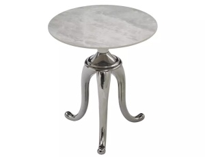 MASUTA DE CAFEA SNAKE, ARGINTIU/EFECT DE MARMURA, STIL MODERN - Img 2