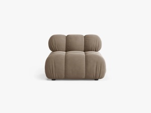 MODUL CANAPEA BELLIS, CAPPUCCINO, CU TAPITERIE DIN CATIFEA BLUVEL, MICADONI