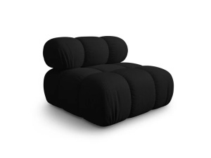 MODUL CANAPEA BELLIS, NEGRU, CU TAPITERIE DIN TEXTIL 3D SONIC, MICADONI - Img 2