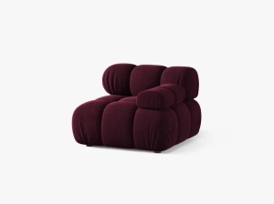 MODUL CANAPEA BELLIS, PE DREAPTA, VISINIU,CU TAPITERIE DIN CATIFEA VENUS, MICADONI - Img 2