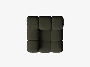 MODUL CANAPEA BELLIS, PE STANGA, VERDE AMAZON, CU TAPITERIE DIN TEXTIL 3D SONIC, MICADONI - Img 3