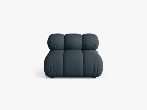 MODUL CANAPEA BELLIS, PETROL INCHIS, CU TAPITERIE DIN TEXTIL STRUCTURAT LIBERTY, MICADONI