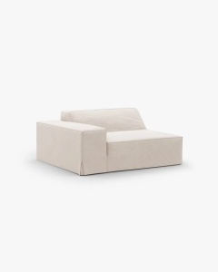 MODUL CANAPEA/COLTAR JODIE, 122X99 CM, BEJ, TAPITAT CU TAPITERIE DIN TEXTIL STRUCTURAT LINS, MICADONI