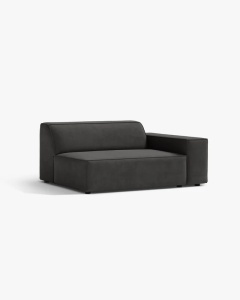 MODUL CANAPEA/COLTAR JODIE, 122X99 CM, GRI, PE DREAPTA, TAPITAT CU TAPITERIE DIN TEXTIL CATIFEA BLUVEL, MICADONI - Img 2