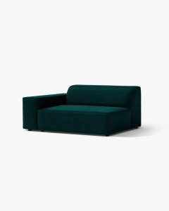 MODUL CANAPEA/COLTAR JODIE, 122X99 CM,PETROL INCHIS, PE STANGA, TAPITAT CU TAPITERIE DIN TEXTIL CATIFEA VENUS, MICADONI - Img 2