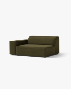 MODUL CANAPEA/COLTAR JODIE, 122X99 CM, VERDE, PE STANGA, TAPITAT CU TAPITERIE DIN TEXTIL CATIFEA BLUVEL, MICADONI - Img 2
