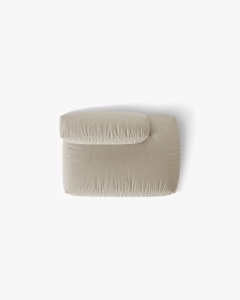 MODUL CANAPEA/COLTAR MARTINA, 133X106 CM, PE DREAPTA, BEJ DESCHIS, TAPITAT CU TAPITERIE DIN TEXTIL STRUCTURAT BOSTON, MICADONI - Img 4