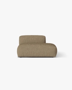MODUL CANAPEA/COLTAR MARTINA, 133X106 CM, PE DREAPTA, CAPPUCCINO, TAPITAT CU TAPITERIE DIN TEXTIL BOUCLE MONET, MICADONI