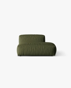 MODUL CANAPEA/COLTAR MARTINA, 133X106 CM, PE DREAPTA, VERDE, TAPITAT CU TAPITERIE DIN TEXTIL STRUCTURAT BOSTON, MICADONI
