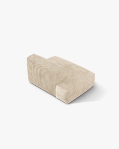 MODUL CANAPEA/COLTAR MARTINA, 133X106 CM, PE STANGA, BEJ DESCHIS, TAPITAT CU TAPITERIE DIN TEXTIL COORDOI TILIA, MICADONI - Img 3