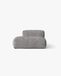 MODUL CANAPEA/COLTAR MARTINA, 133X106 CM, PE STANGA, GRI DESCHIS, TAPITAT CU TAPITERIE DIN TEXTIL COORDOI TILIA, MICADONI