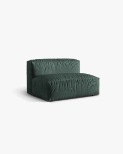 MODUL CANAPEA/COLTAR MARTINA, 76X130 CM, VERDE MUSCHI, TAPITAT CU TAPITERIE DIN TEXTIL CATIFEA VOGUE, MICADONI - Img 2