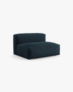 MODUL CANAPEA/COLTAR MARTINA, 90X132 CM, BLUE JEANS, TAPITAT CU TAPITERIE DIN TEXTIL STRUCTURAT BOSTON, MICADONI - Img 2