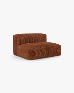 MODUL CANAPEA/COLTAR MARTINA, 90X132 CM, CARAMIZIU, TAPITAT CU TAPITERIE DIN TEXTIL CORDOI TILIA, MICADONI - Img 2