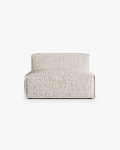 MODUL CANAPEA/COLTAR NURIA BEJ, 120X110 CM, TAPITAT CU TAPITERIE DIN TEXTIL BOUCLE MONET, MICADONI