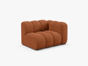 MODUL CANAPEA LUPIN, 114 CM, PE DREAPTA, CARAMIZIU, CU TAPITERIE DIN TEXTIL CHENILLE EDEN, MICADONI - Img 2