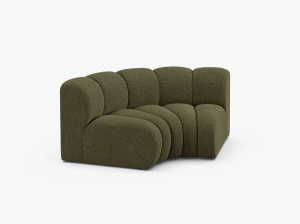 MODUL CANAPEA LUPIN, 185 CM, VERDE, CU TAPITERIE DIN TEXTIL CHENILLE EDEN, MICADONI - Img 2