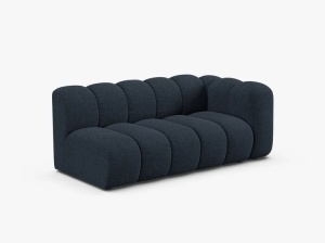 MODUL CANAPEA LUPIN, PE DREAPTA, 173 CM, ALBASTRU MARIN, CU TAPITERIE DIN TEXTIL CHENILLE EDEN, MICADONI - Img 2