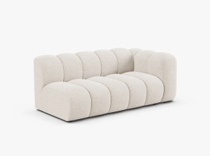 MODUL CANAPEA LUPIN, PE DREAPTA, 173 CM, BEJ DESCHIS, CU TAPITERIE DIN TEXTIL CHENILLE EDEN, MICADONI - Img 2