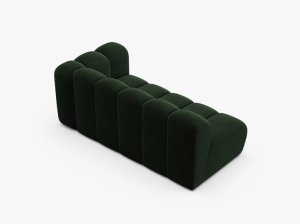 MODUL CANAPEA LUPIN, PE DREAPTA, 173 CM, VERDE SMARALD, CU TAPITERIE DIN TEXTIL CATIFEA VENUS, MICADONI - Img 3