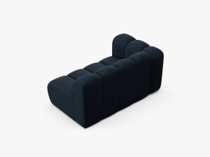 MODUL CANAPEA LUPIN, PE STANGA, 144 CM, ALBASTRU INCHIS, CU TAPITERIE DIN TEXTIL BOUCLE BALOO, MICADONI - Img 3
