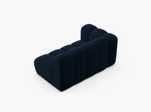 MODUL CANAPEA LUPIN, PE STANGA, 144 CM, ALBASTRU ROYAL, CU TAPITERIE DIN TEXTIL CATIFEA SALVADOR, MICADONI - Img 3