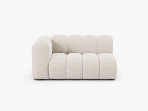 MODUL CANAPEA LUPIN, PE STANGA, 144 CM, BEJ DESCHIS, CU TAPITERIE DIN TEXTIL CHENILLE EDEN, MICADONI - Img 3
