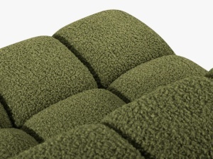 MODUL COLTAR BELLIS, VERDE, CU TAPITERIE DIN TEXTIL BOUCLE ROLF, MICADONI - Img 4