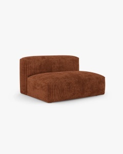 MODUL COLTAR/CANAPEA MARTINA, 120X160 CM, PE DREAPTA, ADANCIME SCAUN 90 CM, GRI DESCHIS, TAPITAT CU TAPITERIE DIN TEXTIL CORDOI TILIA, MICADONI - Img 2