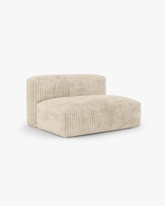 MODUL COLTAR/CANAPEA MARTINA, 120X160 CM, PE DREAPTA, ADANCIME SCAUN 90 CM, BEJ DESCHIS, TAPITAT CU TAPITERIE DIN TEXTIL CORDOI TILIA, MICADONI - Img 2