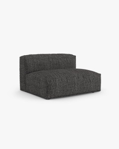 MODUL COLTAR/CANAPEA MARTINA, 120X160 CM, PE DREAPTA, ADANCIME SCAUN 90 CM, GRI ANTRACIT, TAPITAT CU TAPITERIE DIN TEXTIL BOUCLE MONET, MICADONI - Img 2