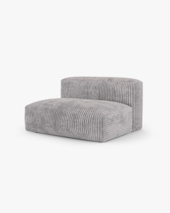 MODUL COLTAR/CANAPEA MARTINA, 120X160 CM, PE STANGA, ADANCIME SCAUN 90 CM, GRI DESCHIS, TAPITAT CU TAPITERIE DIN TEXTIL CORDOI TILIA, MICADONI - Img 2
