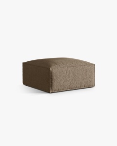 MODUL COLTAR/CANAPEA NURIA CAPPUCINO, 85X85 CM, TAPITAT CU TAPITERIE DIN TEXTIL BOUCLE MONET, MICADONI - Img 2