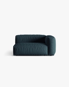 MODUL COTIERA CANAPEA/COLTAR MARTINA, 160X106 CM, PE DREAPTA, BLUE JEANS, TAPITAT CU TAPITERIE DIN TEXTIL STRUCTURAT BOSTON, MICADONI