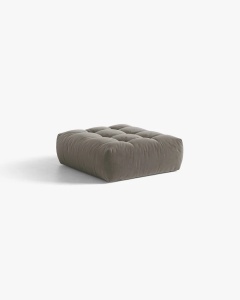 MODUL POUF CANAPEA BLOOM, GRI, 107X99 CM, CU TAPITERIE DIN TEXTIL CATIFEA CASINO, MICADONI - Img 2