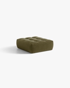 MODUL POUF CANAPEA BLOOM, VERDE DESCHIS, 107X99 CM, CU TAPITERIE DIN TEXTIL CATIFEA CASINO, MICADONI - Img 2