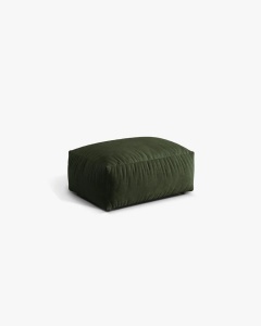 MODUL POUF CANAPEA/COLTAR MARTINA, 103X73 CM, VERDE, TAPITAT CU TAPITERIE DIN TEXTIL CATIFEA VOGUE, MICADONI - Img 2