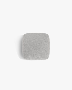 MODUL POUF CANAPEA/COLTAR MARTINA, 108X108 CM, ARGINTIU, TAPITAT CU TAPITERIE DIN TEXTIL BOUCLE MONET, MICADONI - Img 3